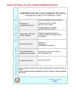 Certificato di valutazione tecnica